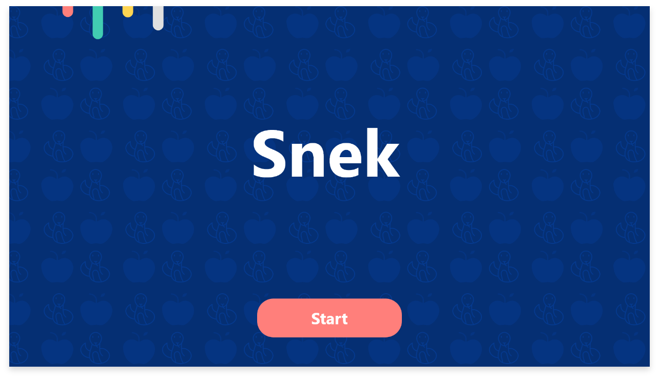 Snek exergame interface preview